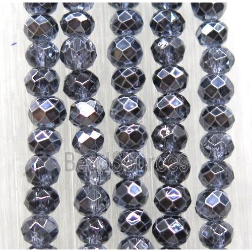 chinese crystal glass beads, faceted rondelle