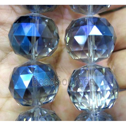 chinese crystal glass bead, faceted round