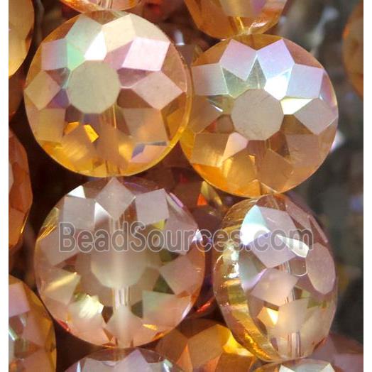 chinese crystal glass bead, faceted square