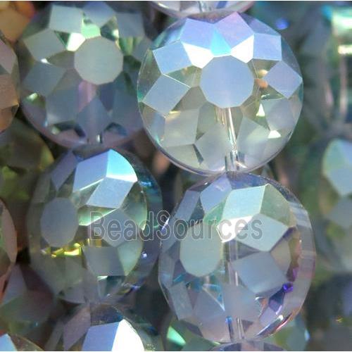 chinese crystal glass bead, faceted round