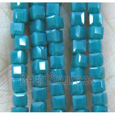 chinese crystal glass seed beads, faceted cube