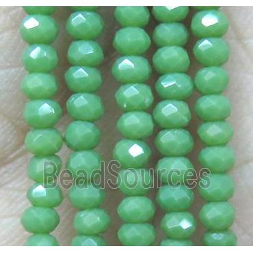 chinese crystal glass bead, faceted rondelle