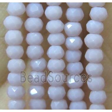 chinese crystal glass bead, faceted rondelle