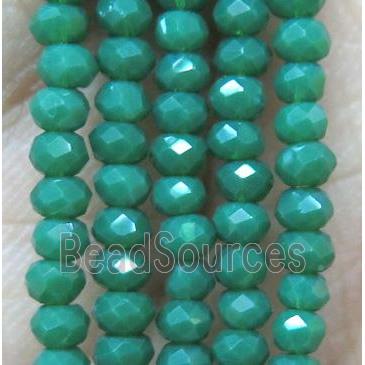 chinese crystal glass bead, faceted rondelle