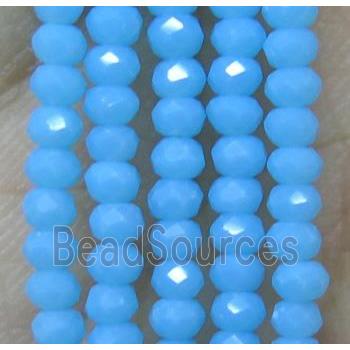 chinese crystal glass bead, faceted rondelle