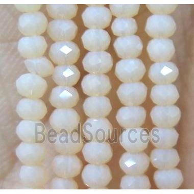 chinese crystal glass bead, faceted rondelle