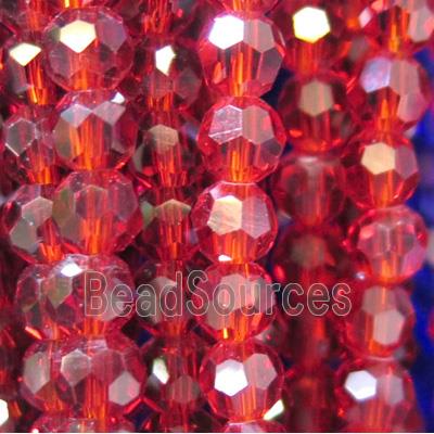 chinese crystal bead, faceted round