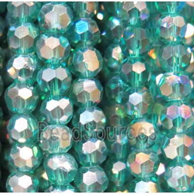 chinese crystal bead, faceted round AB color