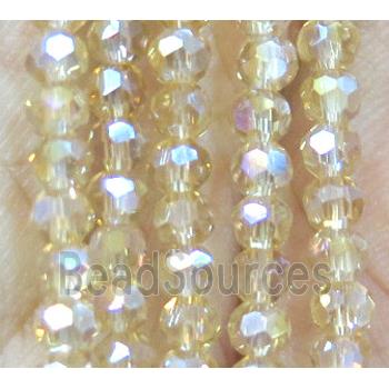 chinese crystal bead, faceted round