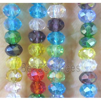 chinese crystal bead, faceted rondelle