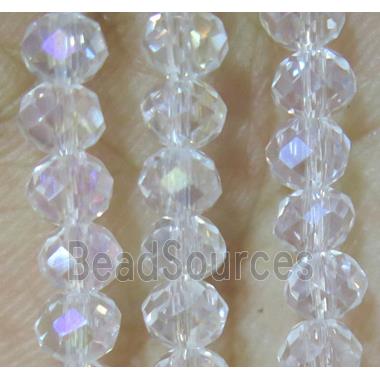 chinese crystal bead, faceted rondelle