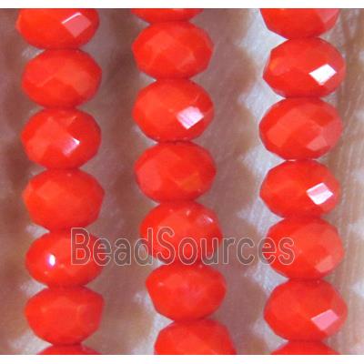 chinese crystal bead, faceted rondelle