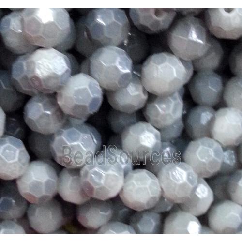 chinese crystal glass bead, faceted round