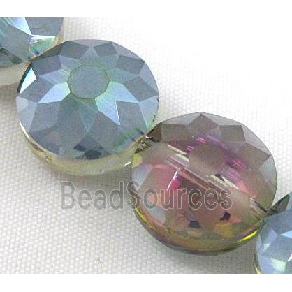 cut glass crystal bead, sun flower