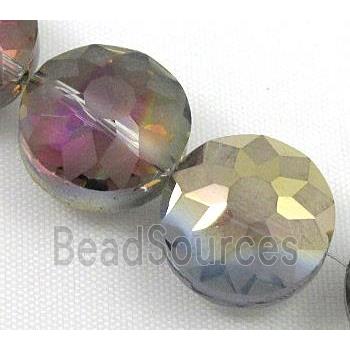 cut glass crystal bead, sun flower