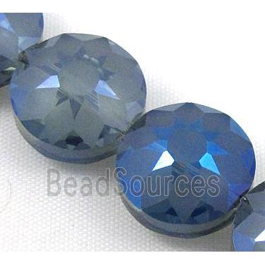 cut glass crystal bead, sun flower