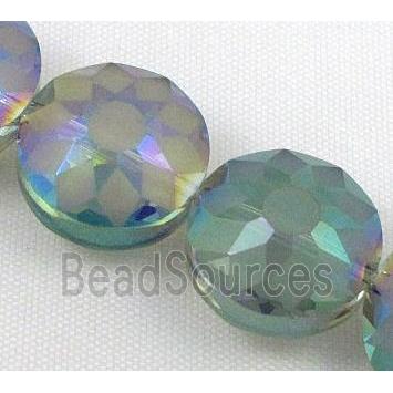 cut glass crystal bead, sun flower