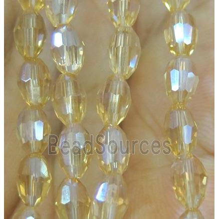 Chinese Crystal Beads, faceted oval