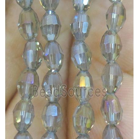 Chinese Crystal Beads, faceted oval