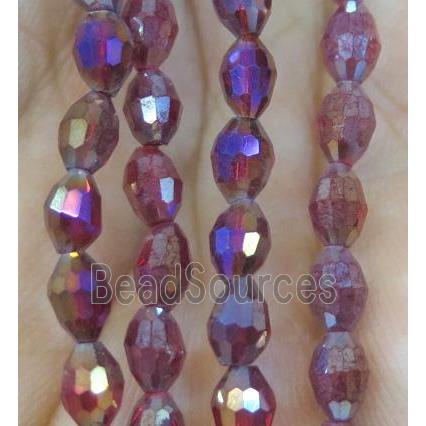 Chinese Crystal Beads, faceted oval