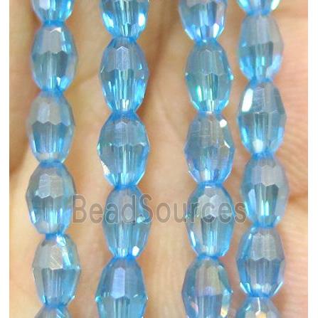 Chinese Crystal Beads, faceted oval