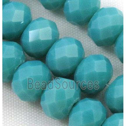 Chinese crystal glass bead, Faceted rondelle