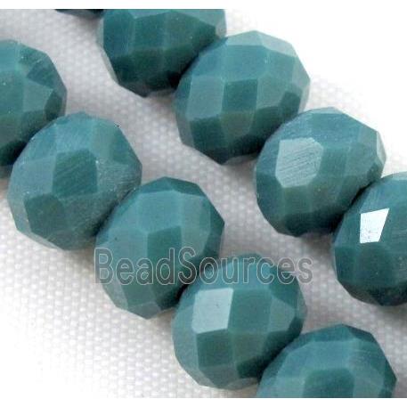 Chinese crystal glass bead, Faceted rondelle