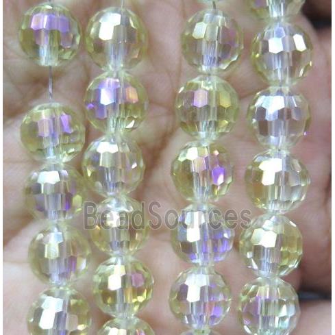 chinese crystal bead, faceted round