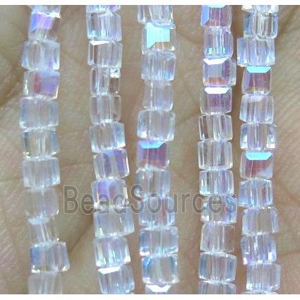 Chinese crystal bead, faceted cube