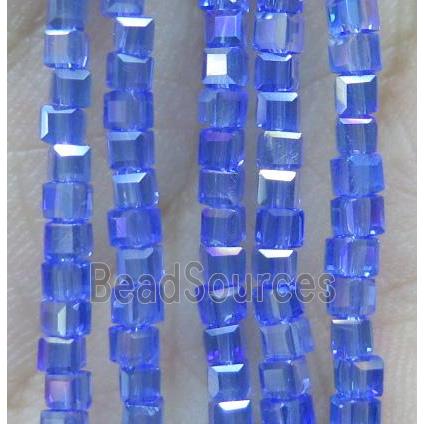 Chinese crystal bead, faceted cube