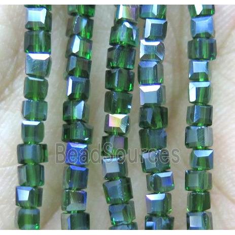 Chinese crystal bead, faceted cube