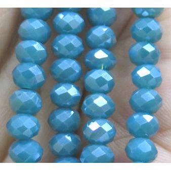 Chinese crystal glass bead, faceted rondelle