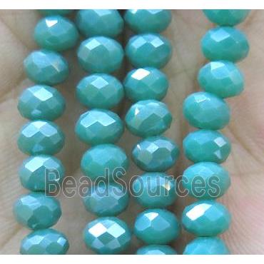 Chinese crystal glass bead, faceted rondelle