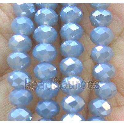 Chinese crystal glass bead, faceted rondelle