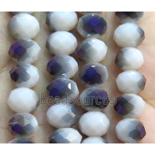 Chinese crystal glass bead, faceted rondelle