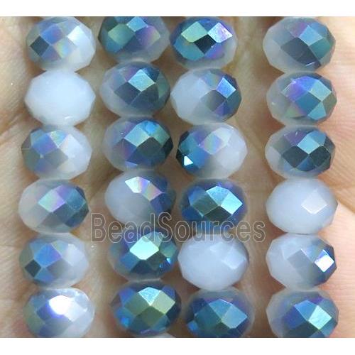 Chinese crystal glass bead, faceted rondelle