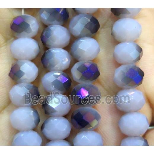 Chinese crystal glass bead, faceted rondelle