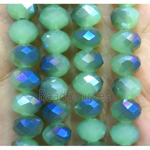 Chinese crystal glass bead, faceted rondelle