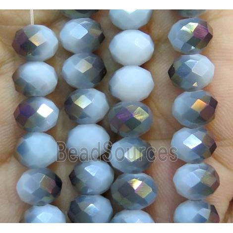 Chinese crystal glass bead, faceted rondelle