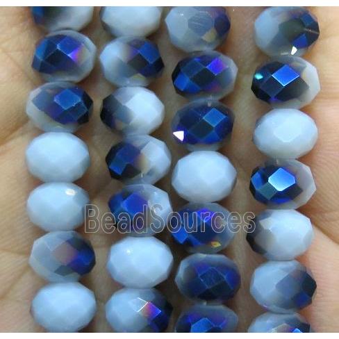 Chinese crystal glass bead, faceted rondelle