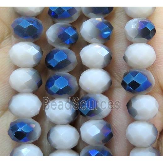 Chinese crystal glass bead, faceted rondelle