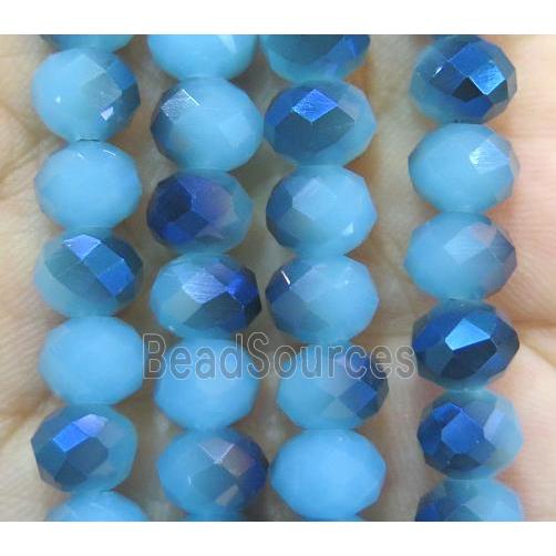 Chinese crystal glass bead, faceted rondelle