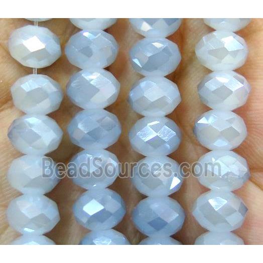 Chinese crystal glass bead, faceted rondelle