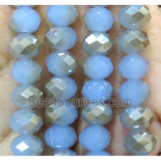 Chinese crystal glass bead, faceted rondelle