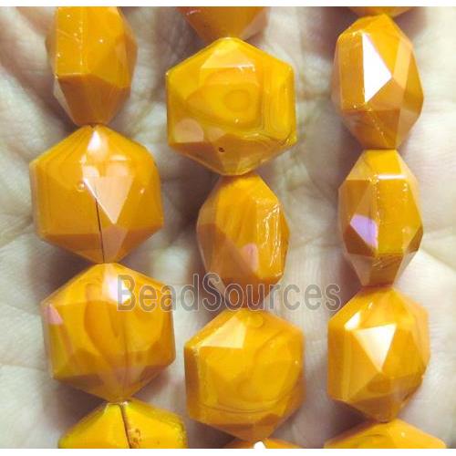 Chinese crystal glass bead, faceted