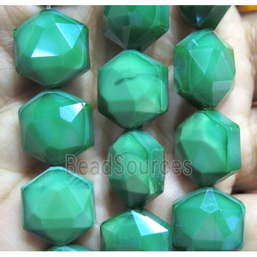 Chinese crystal glass bead, faceted