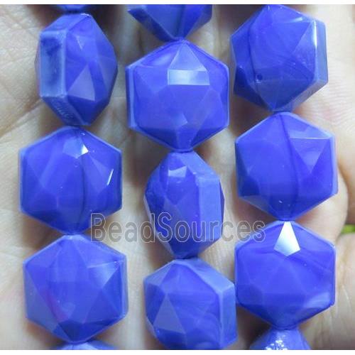 Chinese crystal glass bead, faceted