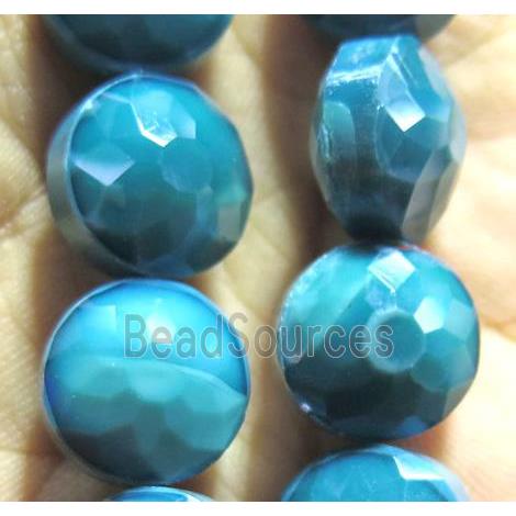 Chinese crystal glass bead, faceted flat round