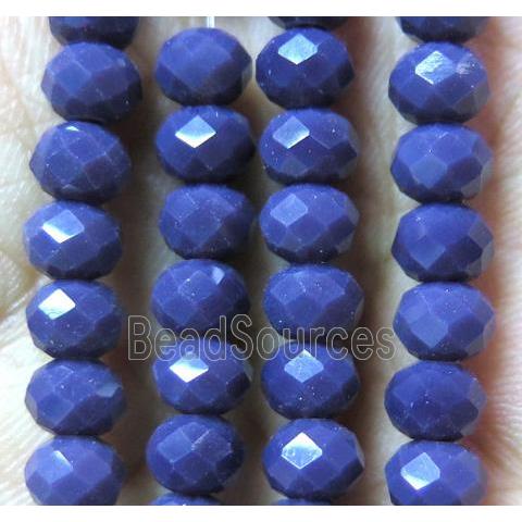 chinese crystal glass bead, faceted rondelle