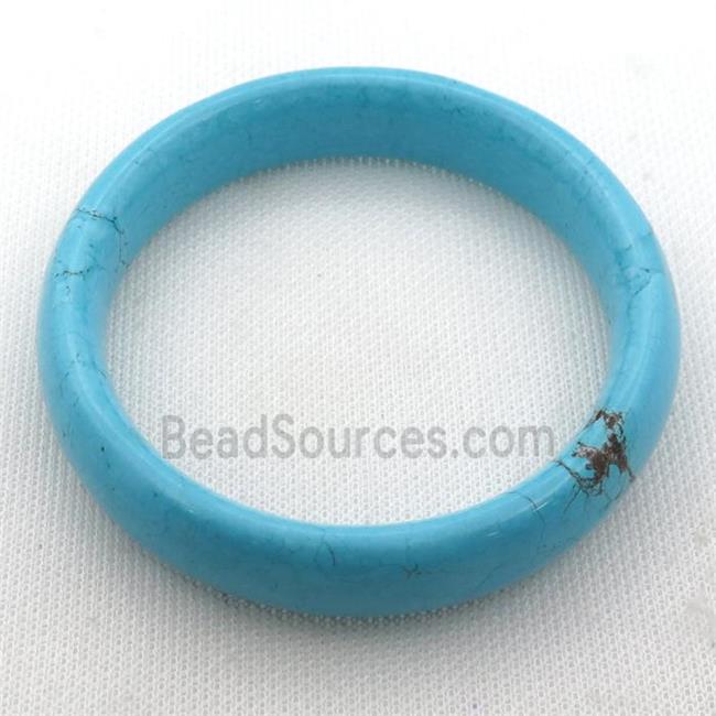 blue Magnesite Turquoise Bangle